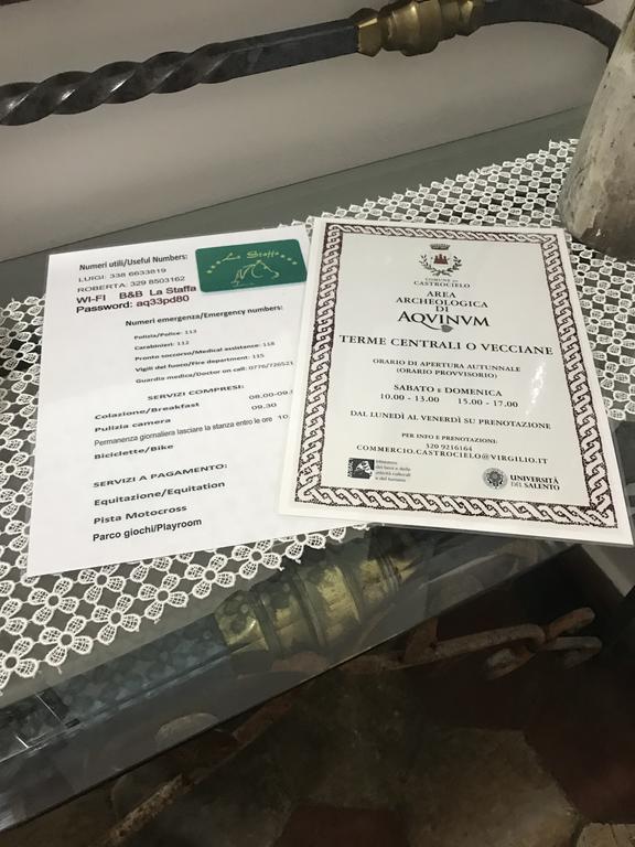 Aquino B&B La Staffa מראה חיצוני תמונה